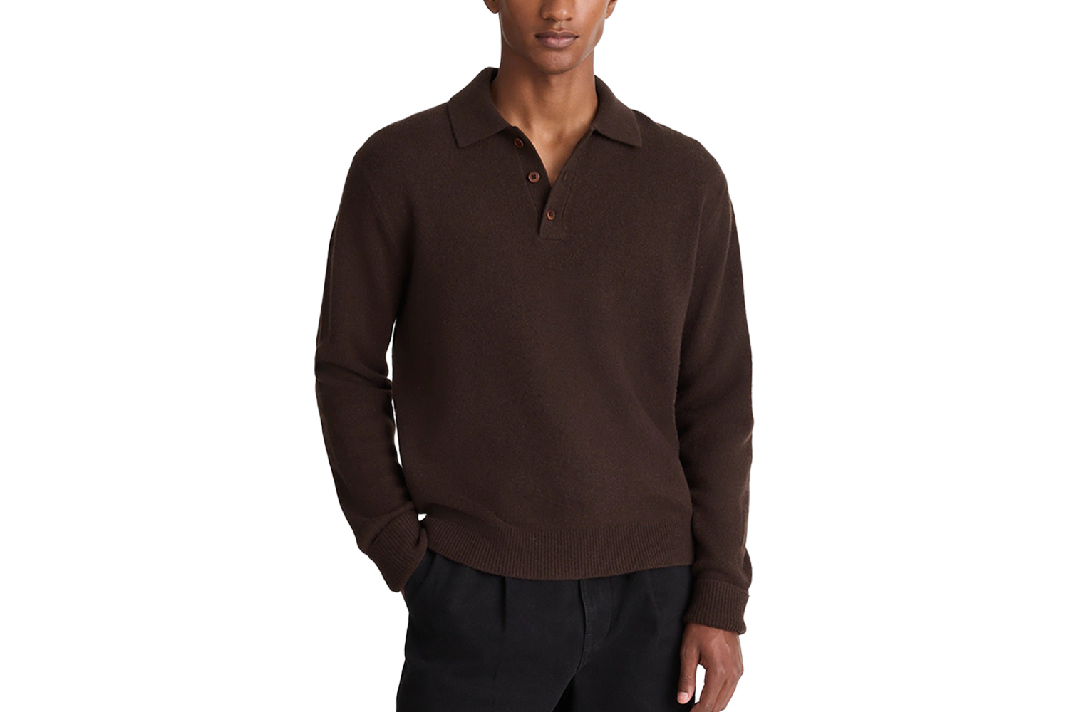 Madewell Sweater Polo in Heritage Merino Wool