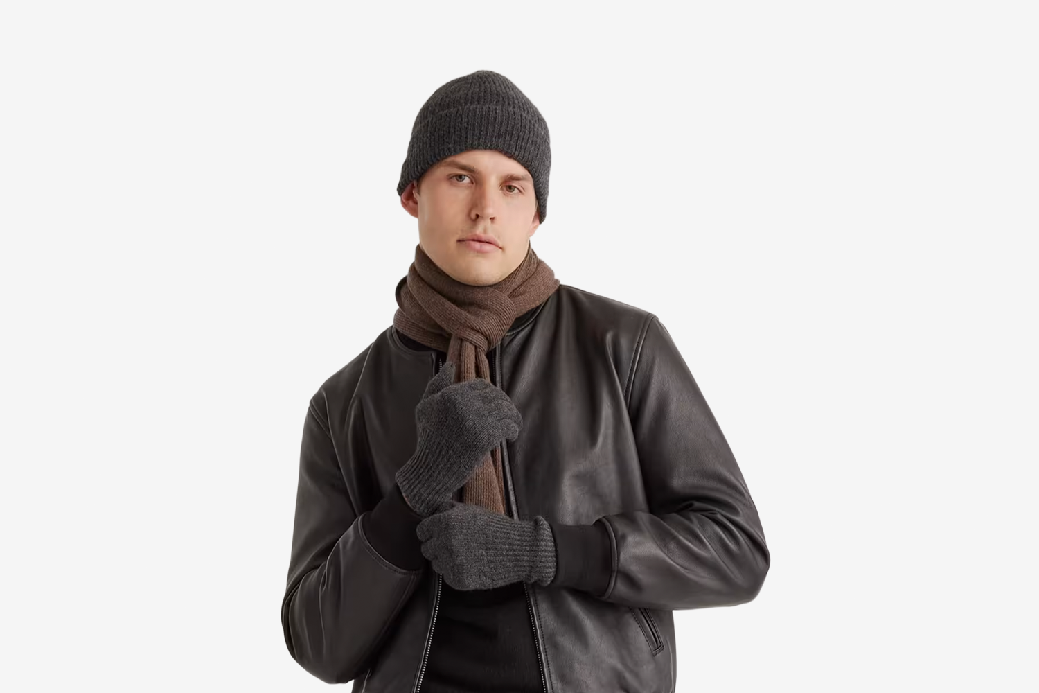 Mongolian Cashmere Ribbed Beanie