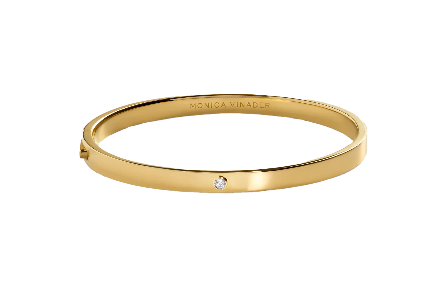 Monica Vinader Solitaire Diamond Bangle