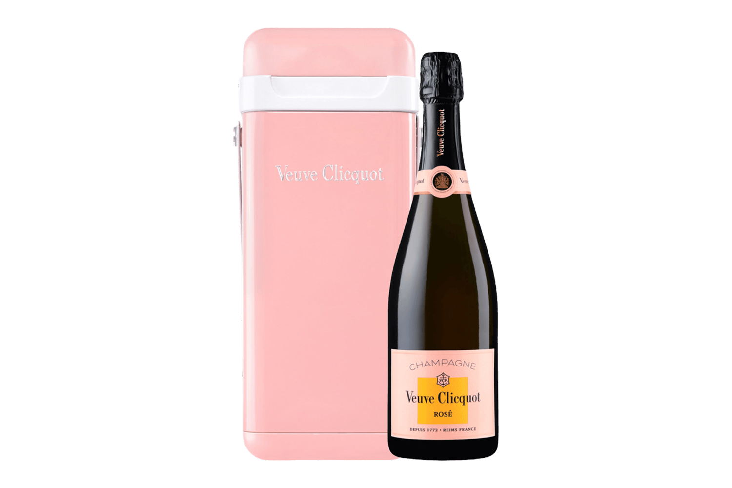 Veuve Clicquot Brut Rosé Champagne With Portable Cooler Gift Box
