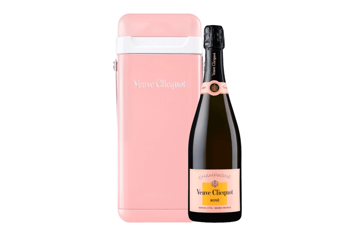 Veuve Clicquot Brut Rosé Champagne With Portable Cooler Gift Box