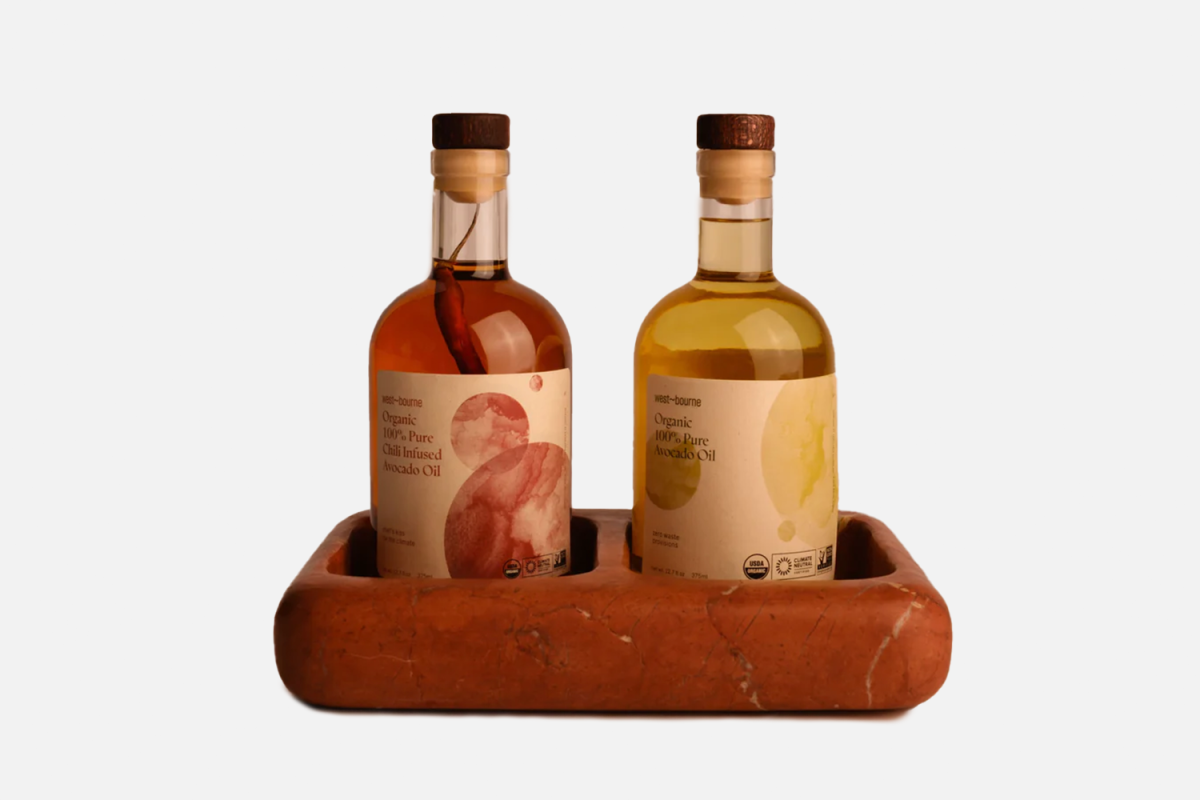 West Bourne Montana Labelle Topanga Tray + Avocado Oil Gift Set