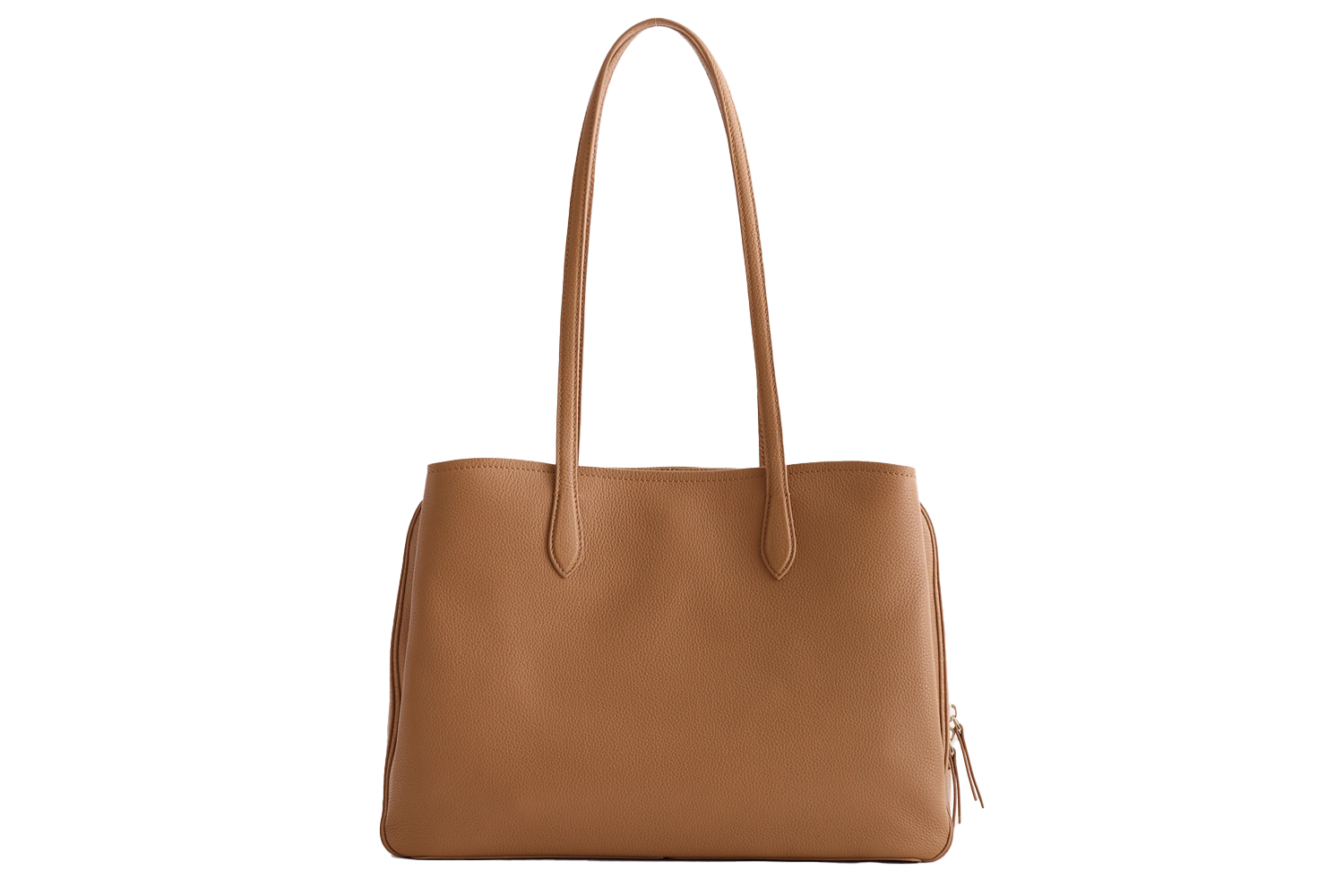 Quince Italian Leather Triple Compartment Work Tote