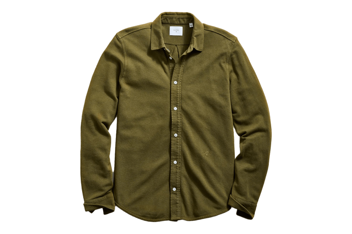 Billy Reid Long Sleeve Knit Yellowhammer Shirt