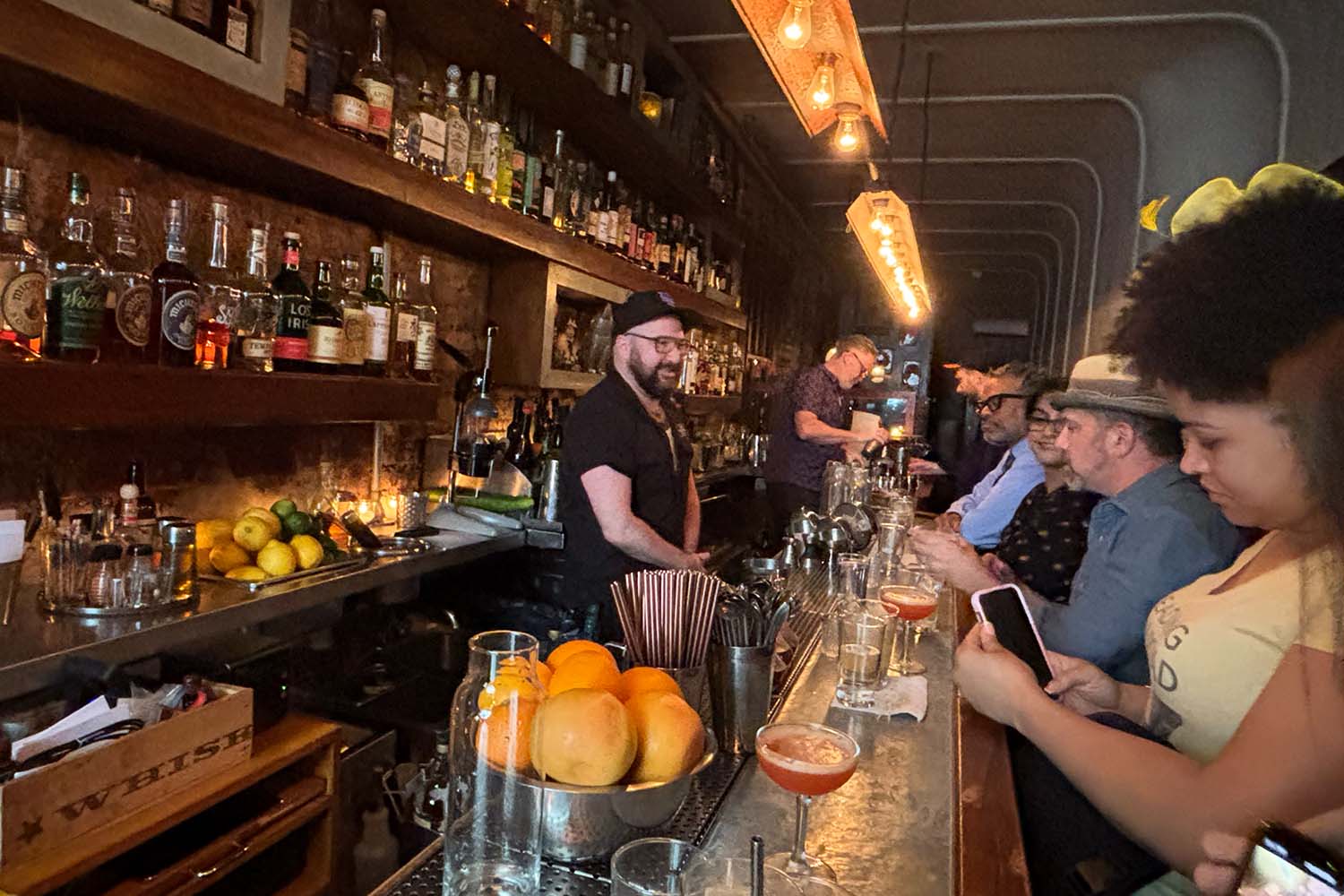 Drinking at Attaboy 2025