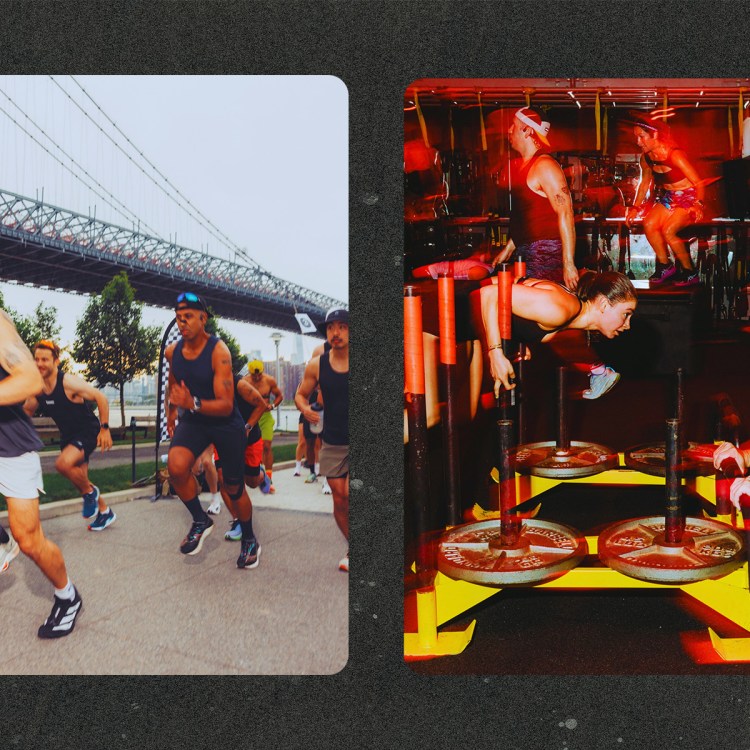 Urban Iron competitors cover eight miles and work out at three studios in just two hours.  