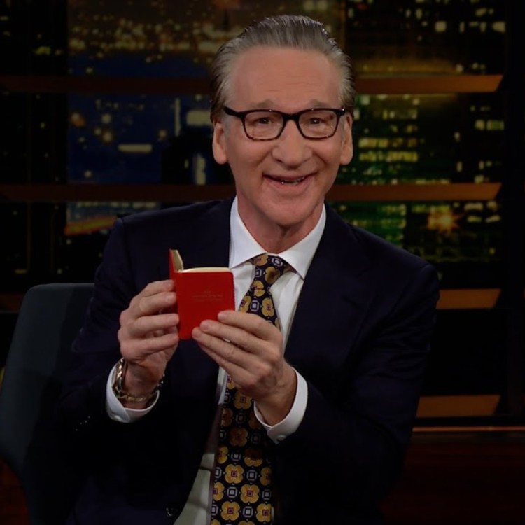 Bill Maher with a tiny Constitution
