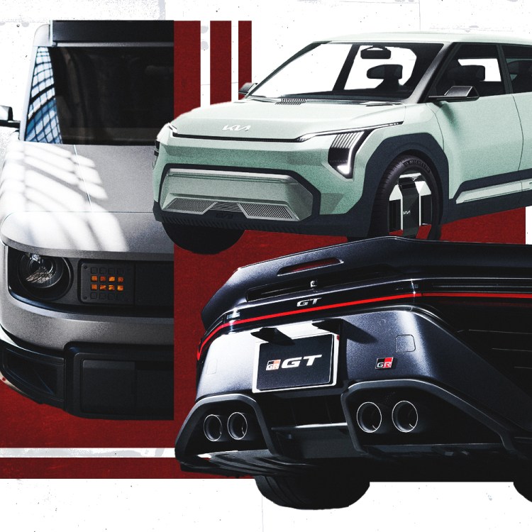 Three of the new vehicles we can't wait to drive in 2026, including the Slate Truck, the Kia EV3 electric crossover and the Toyota GR GT sports car