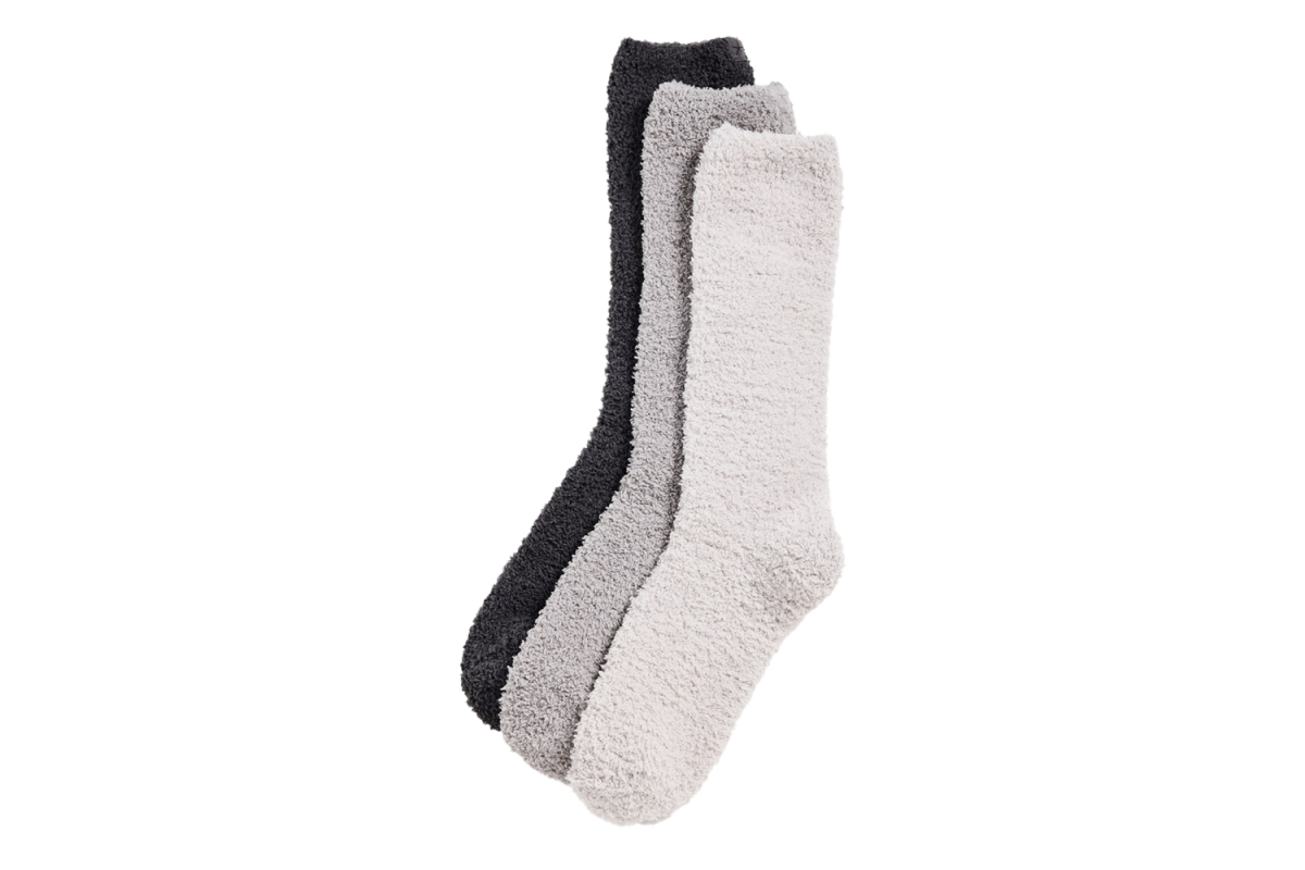 Barefoot Dreams CozyChic 3 Pair Sock Set