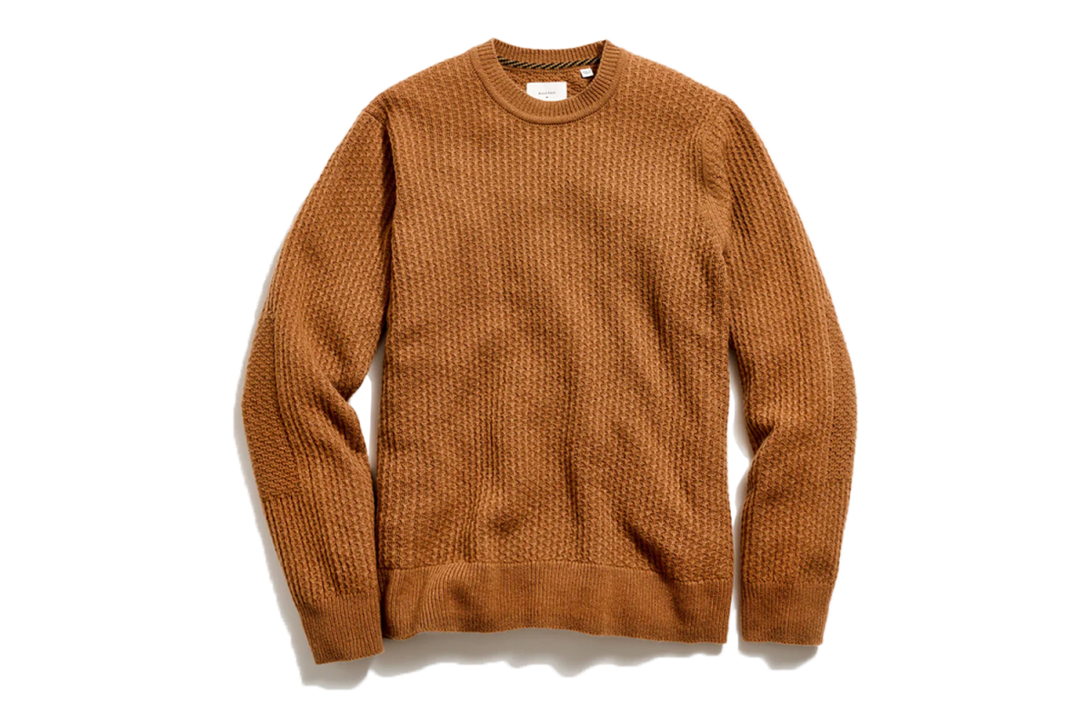 Billy Reid Textured Cashmere Crew