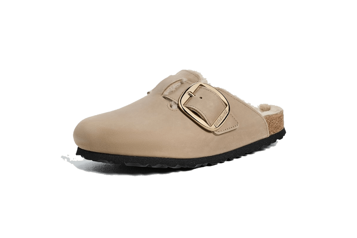 Birkenstock Boston Big Buckle Shearling Clogs