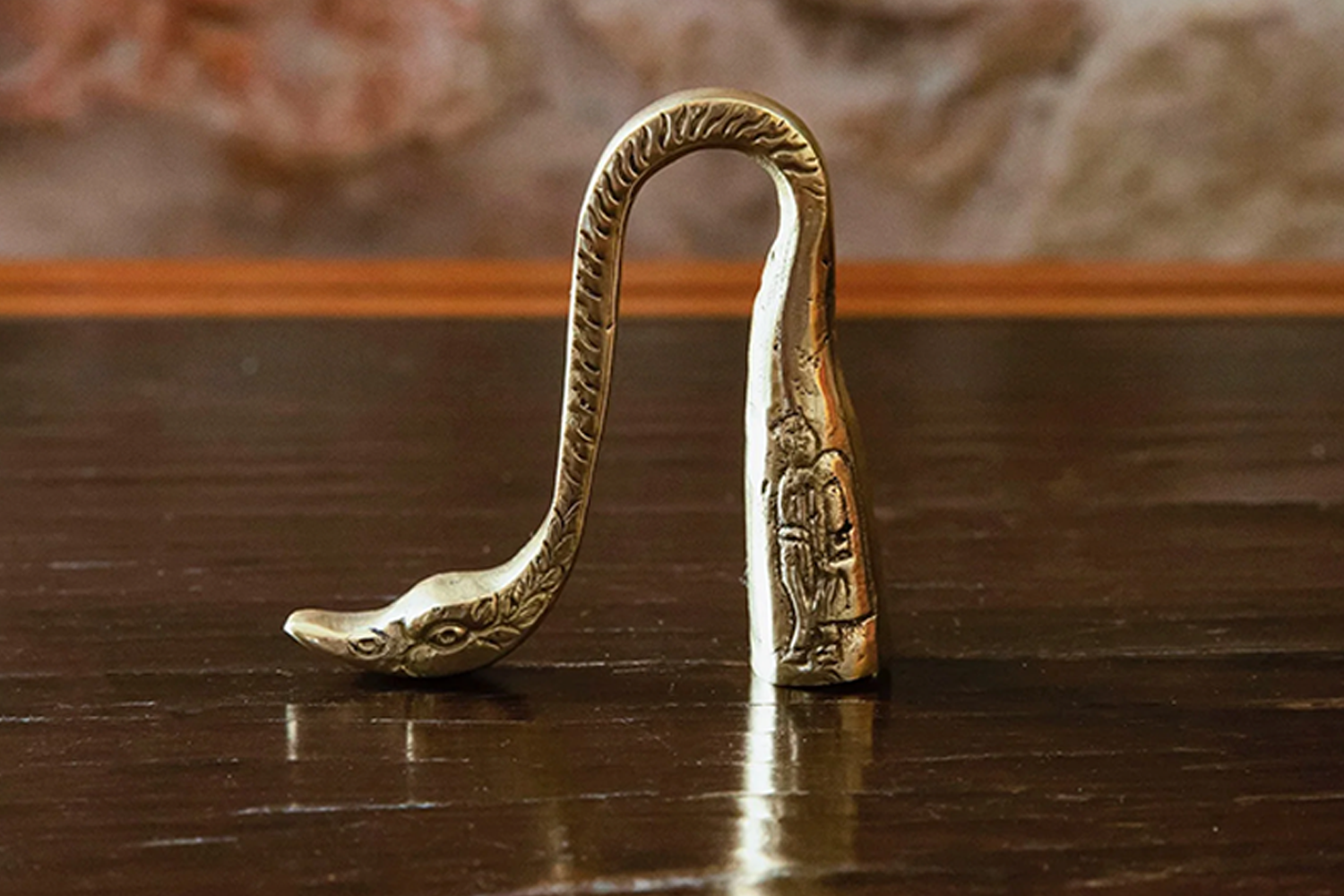Anthologist Brass Shephard’s Hook Candle Snuffer
