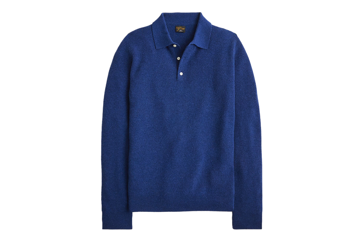J.Crew Cashmere Ribbed Sweater-Polo