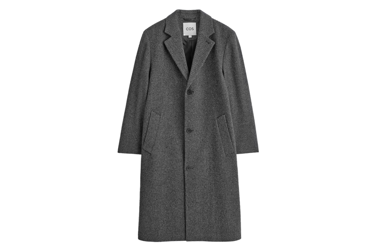 Cos Single-Breasted Wool Long Coat