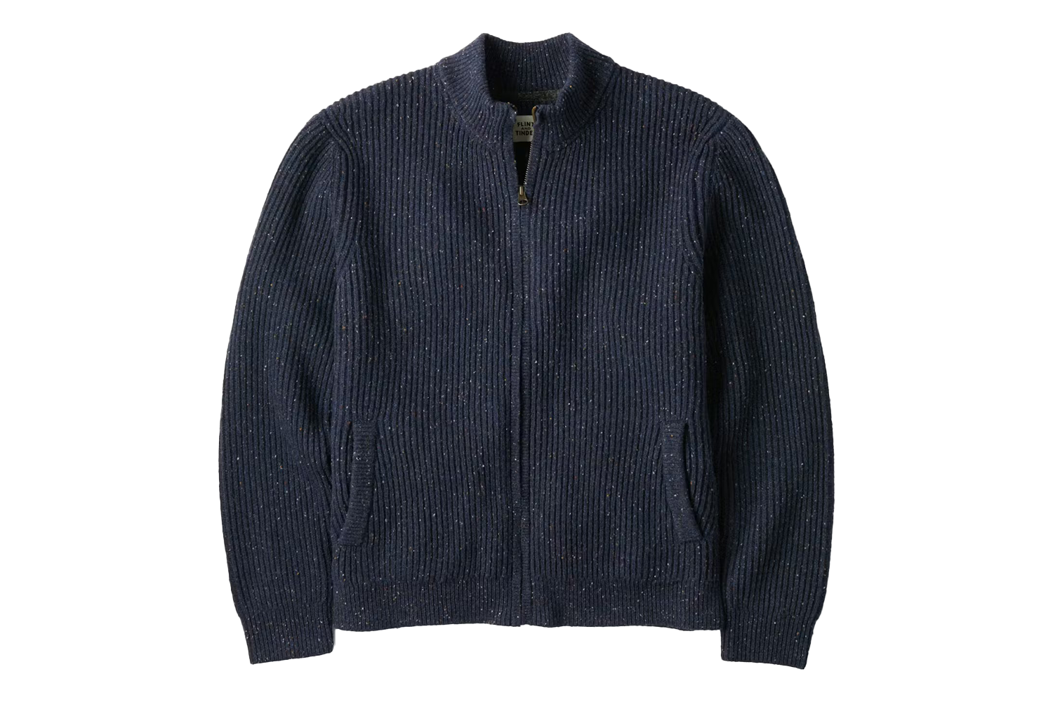 Flint & Tinder Textured Wool Full-Zip Combat Sweater