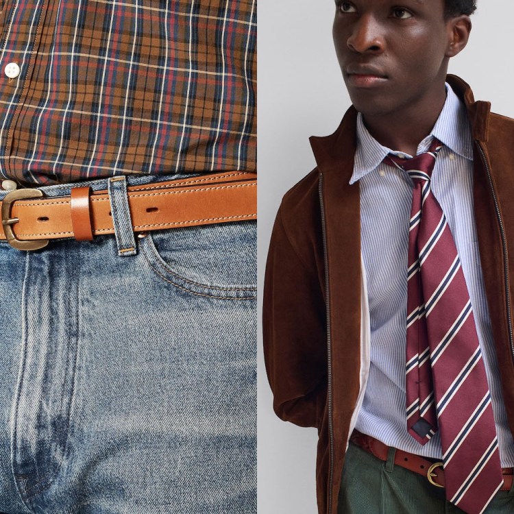 two product shots of J.Crew clothing on models