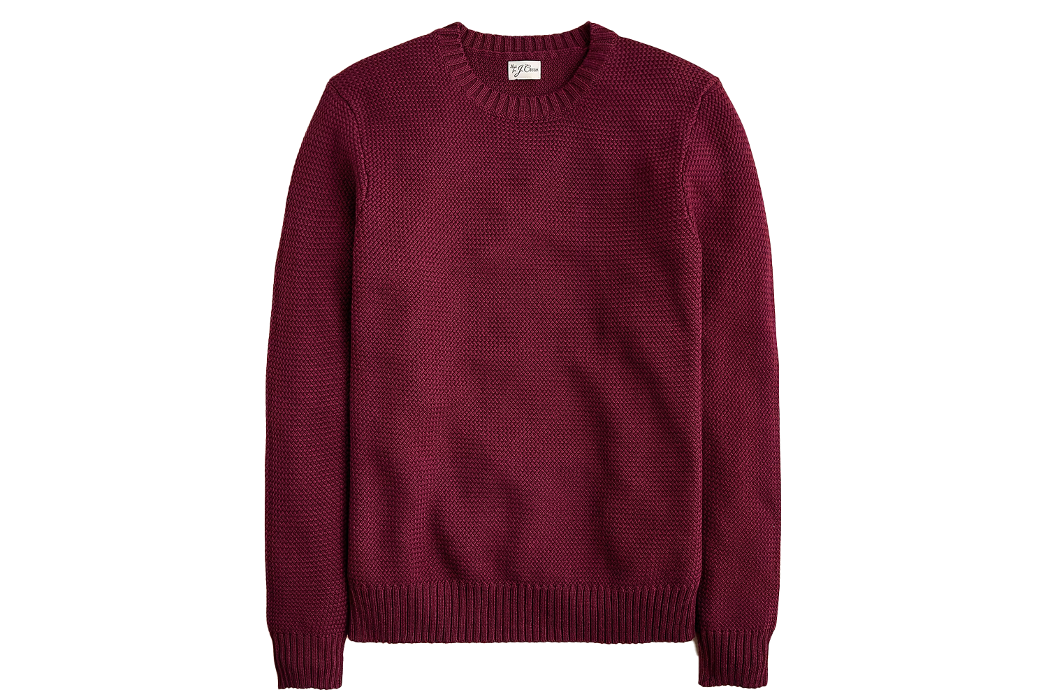 J.Crew Basket-Stitch Cotton Crewneck Sweater