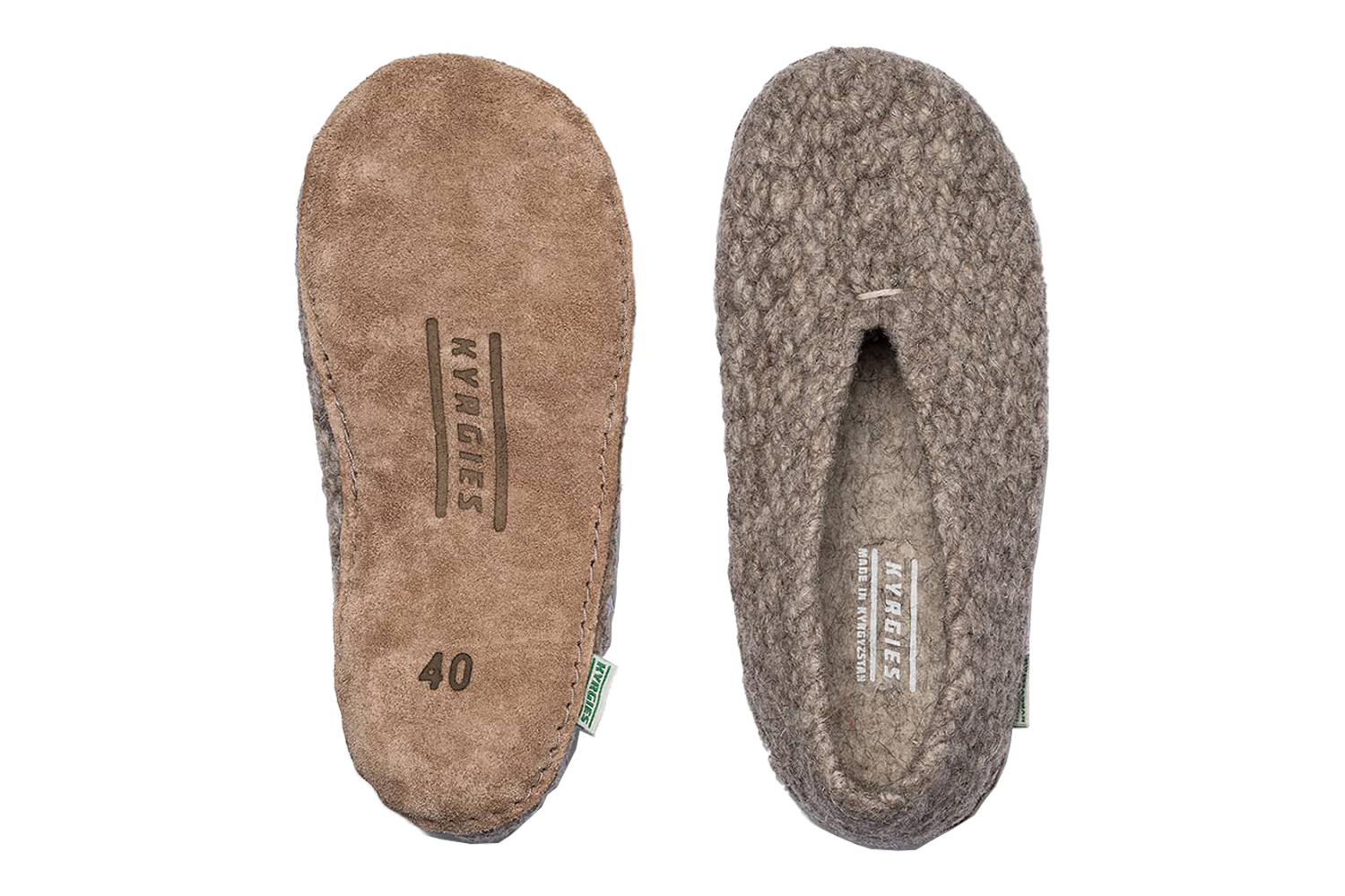 Kyrgies Woven Wool Slippers