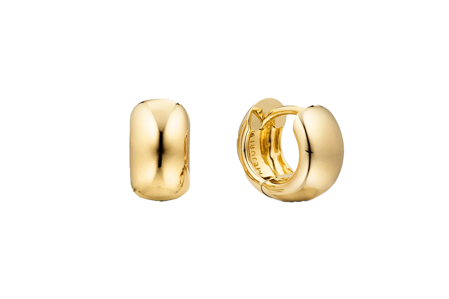 Mejuri Chunky Huggie Hoops