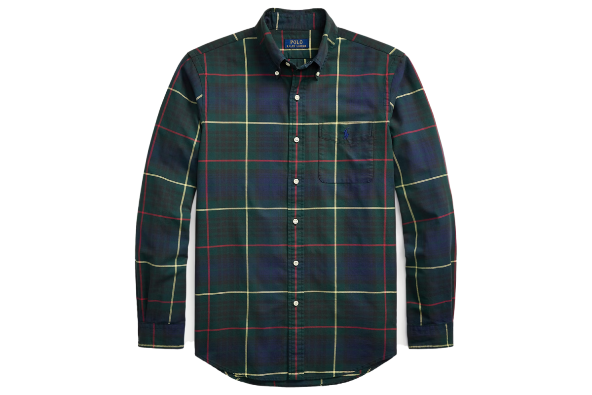 Ralph Lauren Classic Fit Plaid Oxford Shirt