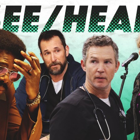 Colman Domingo in "Dead Man’s Wire," Noah Wyle and Shawn Hatosy in "The Pitt," and Lucinda Williams.