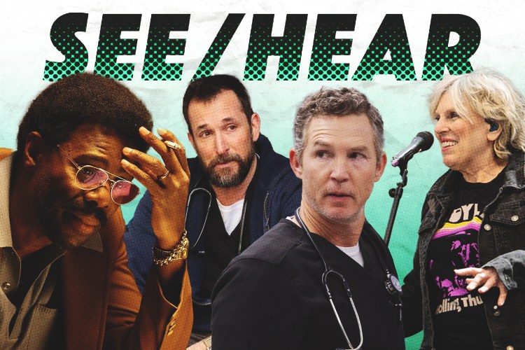 Colman Domingo in "Dead Man’s Wire," Noah Wyle and Shawn Hatosy in "The Pitt," and Lucinda Williams.