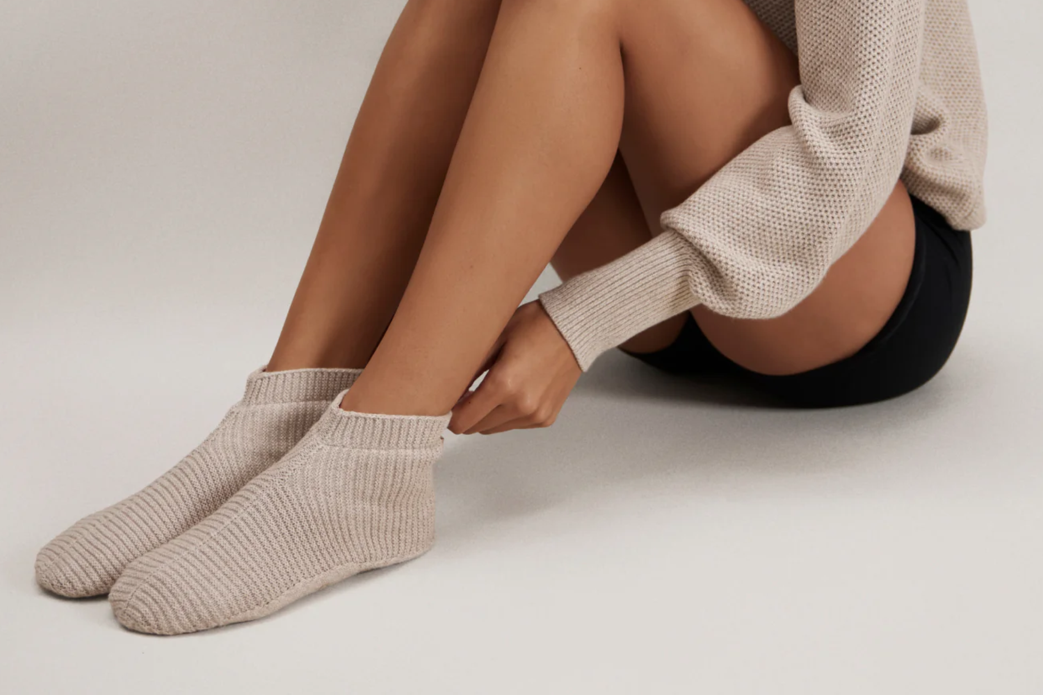 Lunya Cottonsilk Slipper Sock