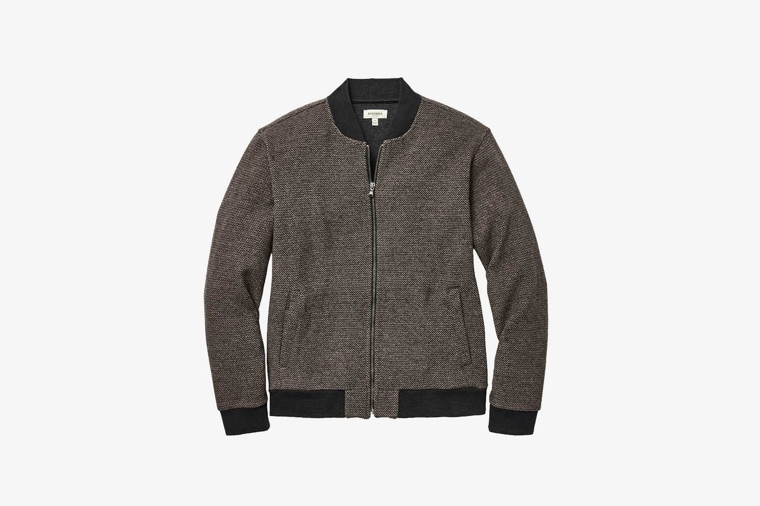 Wool Blend Sweater Bomber