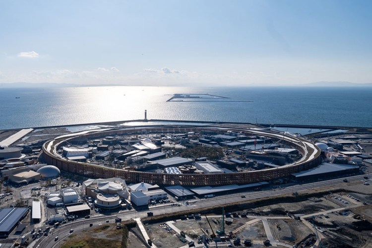 Aerial image of Expo 2025 and the Great Ring