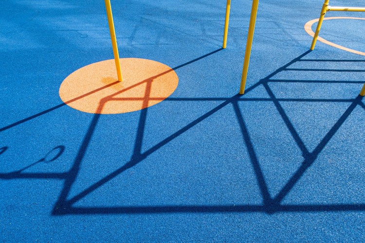 Shadows on a playground