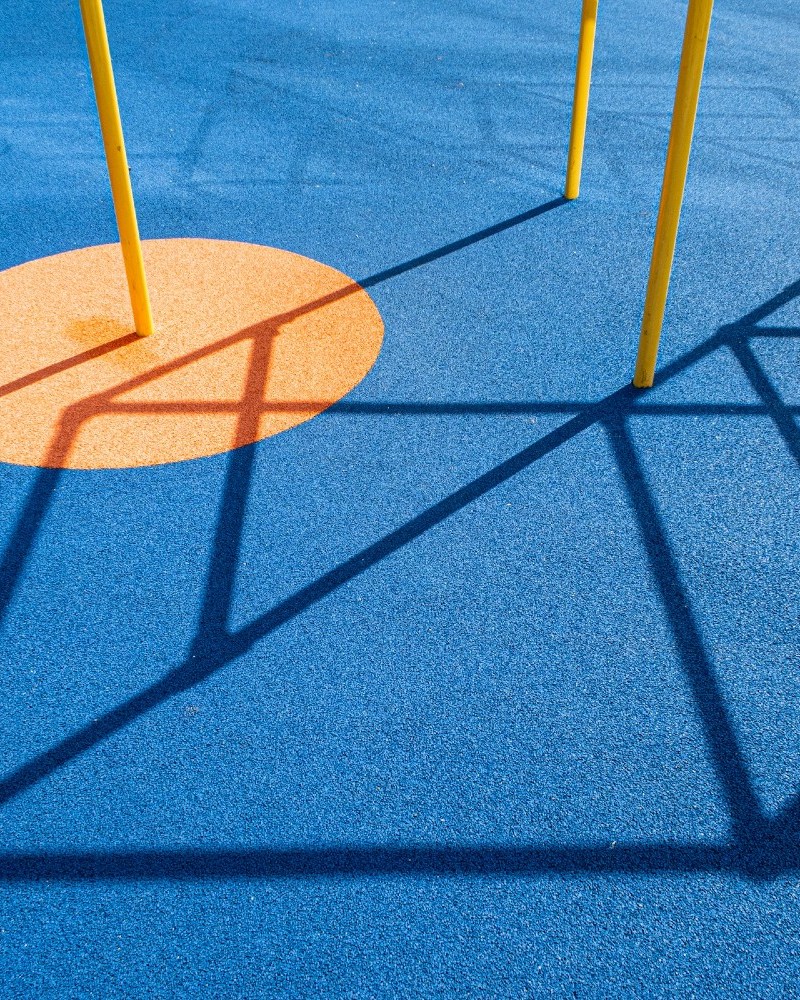 Shadows on a playground