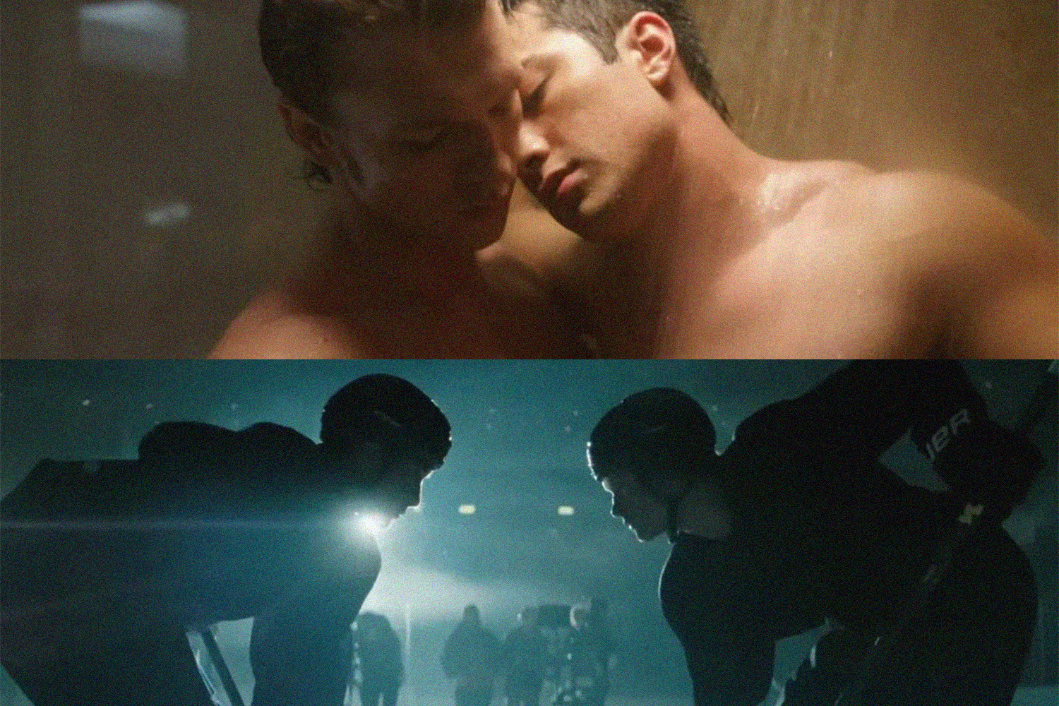 Two clips from Heated Rivalry.