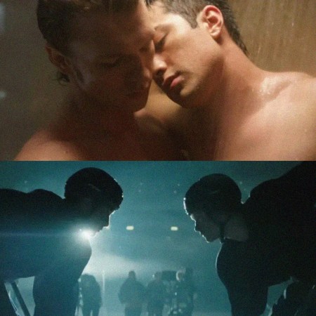 Two clips from Heated Rivalry.