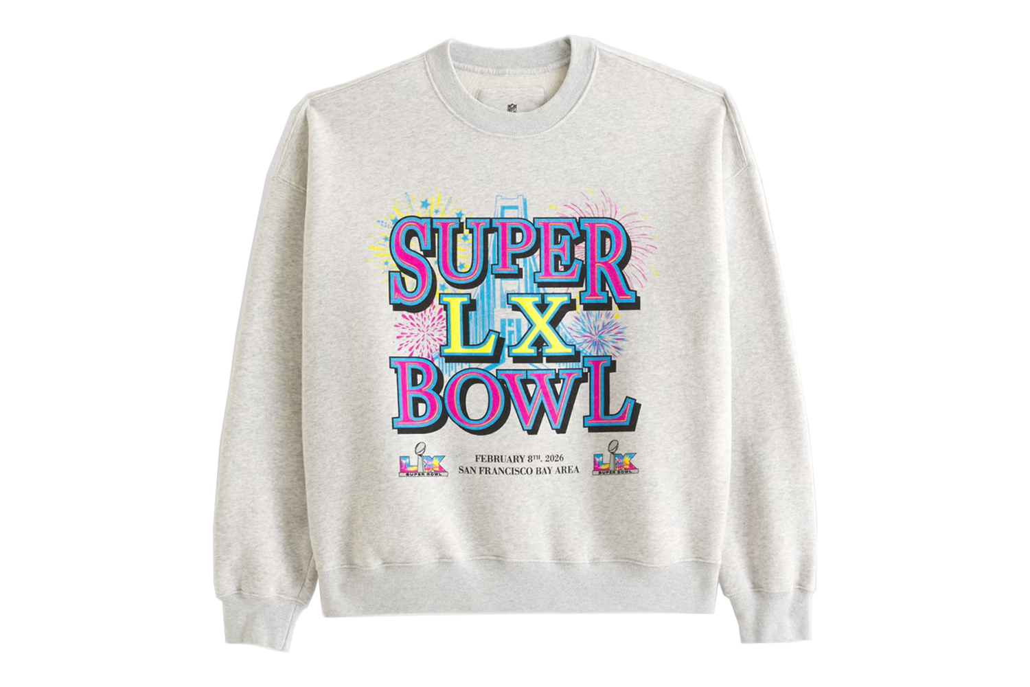 Abercrombie & Fitch Super Bowl Graphic Crew Sweatshirt