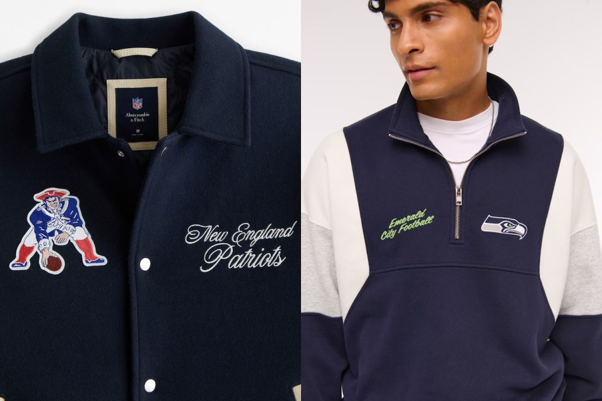 Abercrombie & Fitch's NFL Fan Gear Is Stocked for Super Bowl LX
