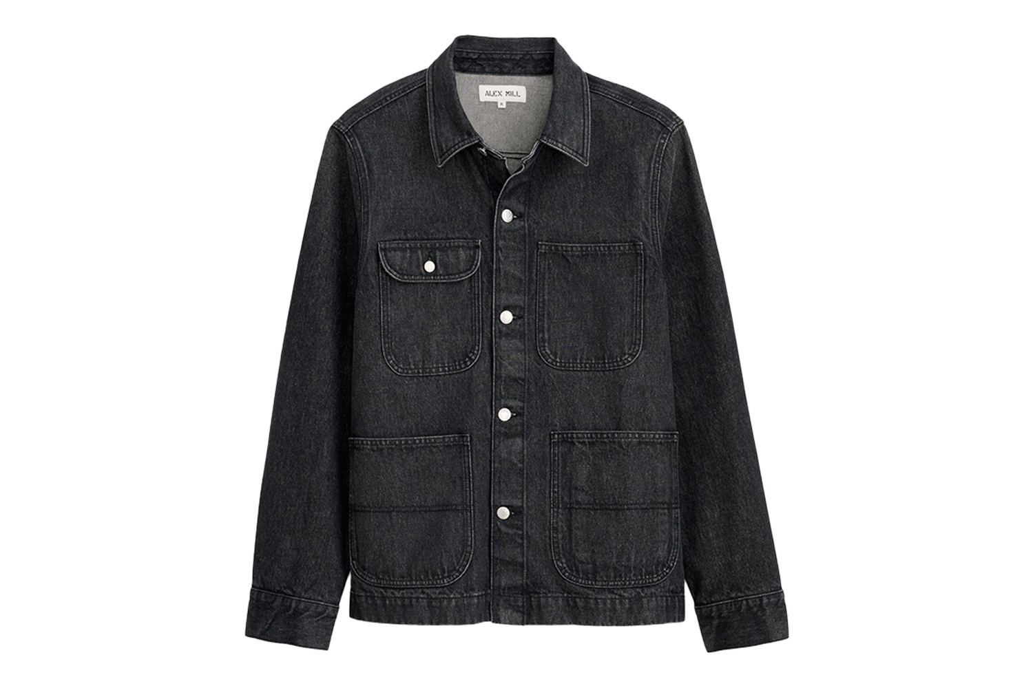 Alex Mill Work Jacket In Vintage Wash Denim
