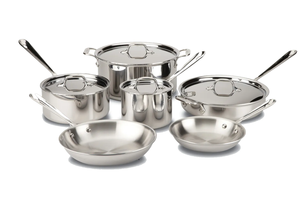 All-Clad D3 Stainless Steel 10-Piece Set