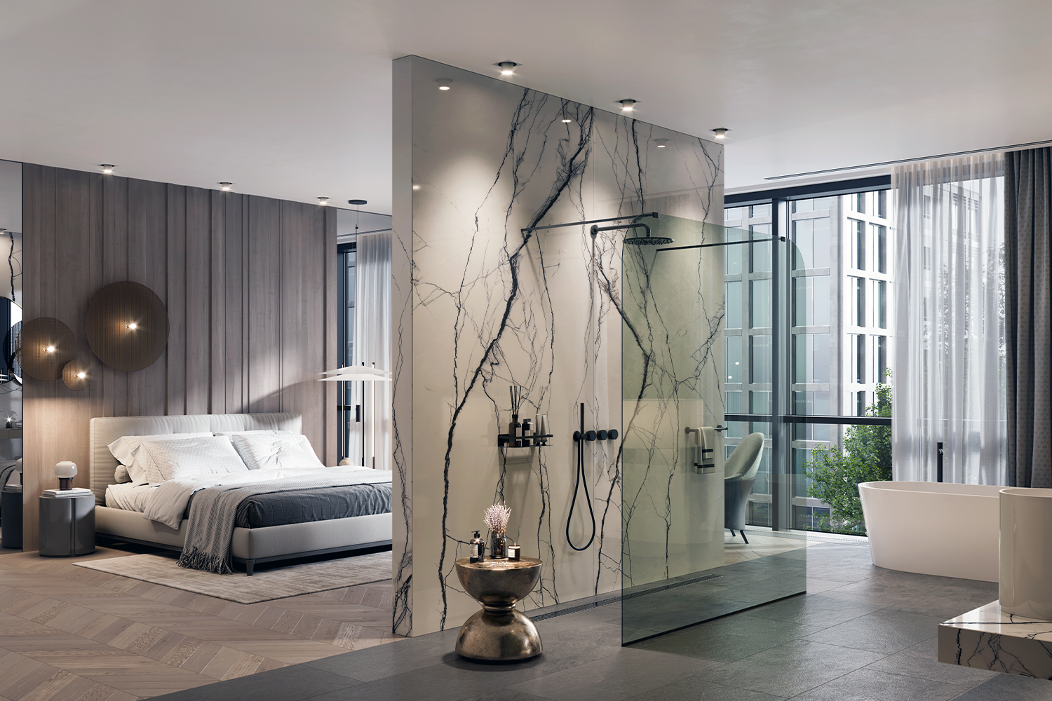 Frosted glass, barn doors and the slow death of bathroom privacy