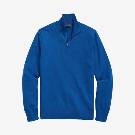 Brooks Brothers Supima Cotton Quarter-Zip Sweater