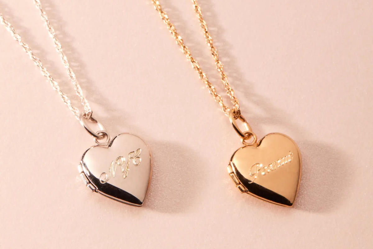 Catbird Dollhouse Engravable Heart Locket