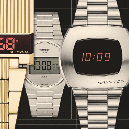 a collage of digital watches