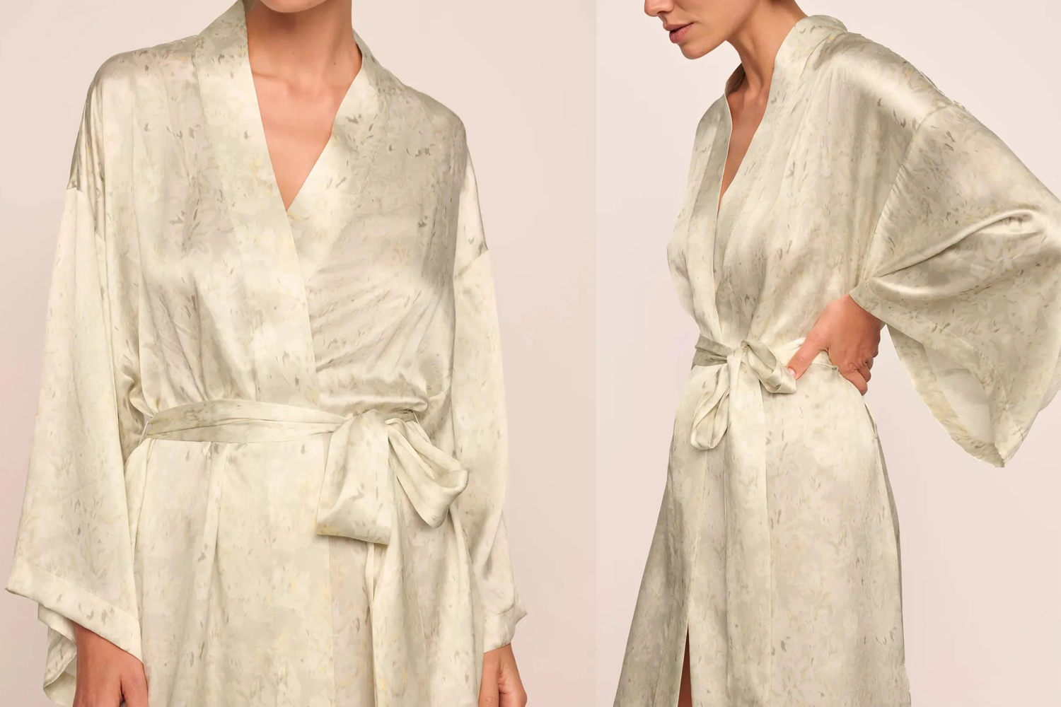 Eberjey Inez Washable Silk Printed Robe