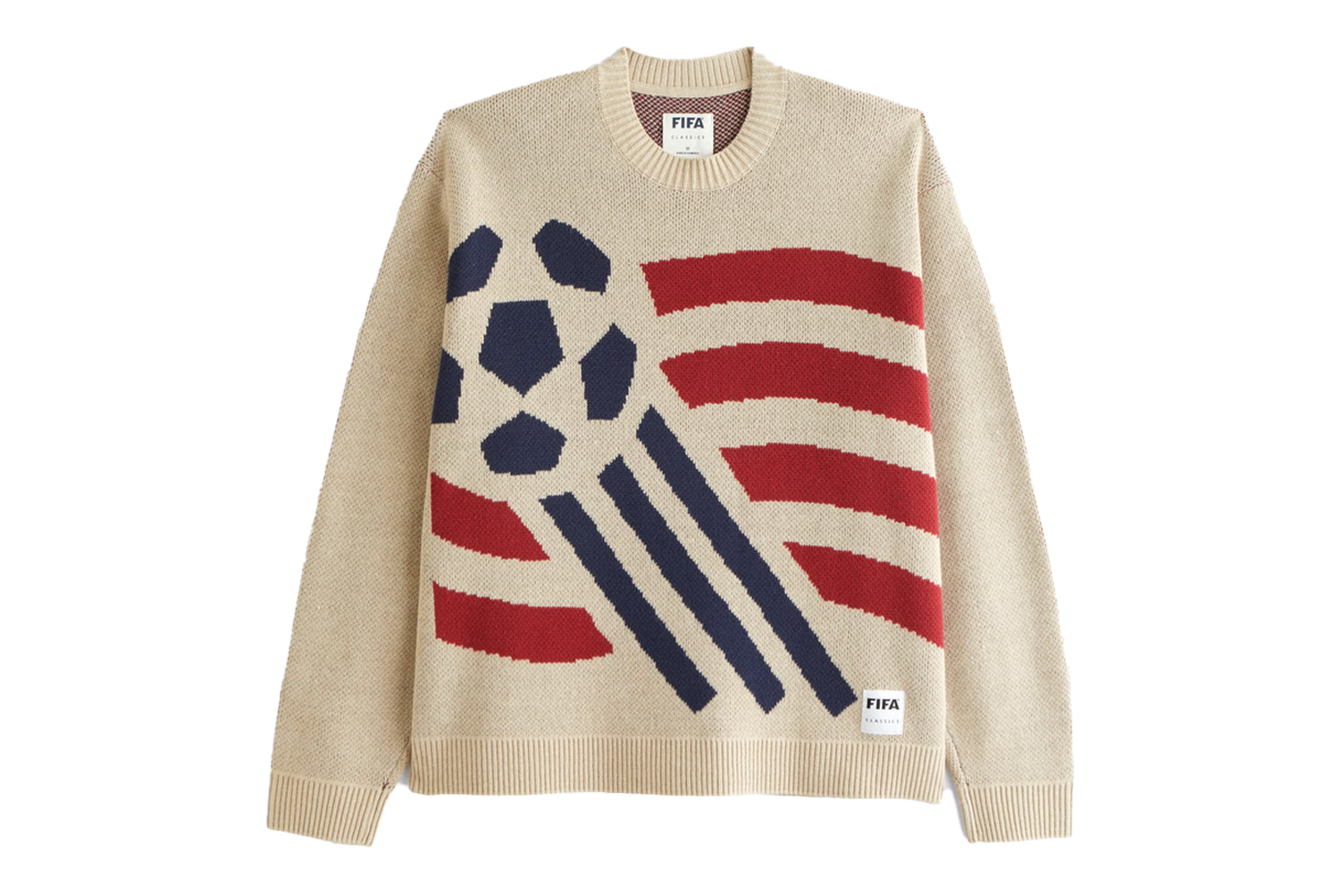 Abercrombie & Fitch Oversized FIFA World Cup Graphic Crew Sweater