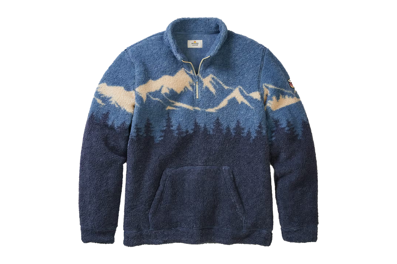 Marine Layer Novelty Sherpa Pullover