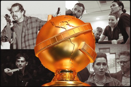 A collage of some of the movies and TV shows nominated for the 2026 Golden Globes