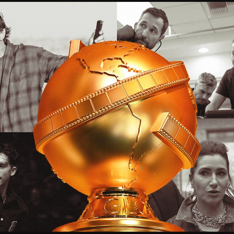 A collage of some of the movies and TV shows nominated for the 2026 Golden Globes