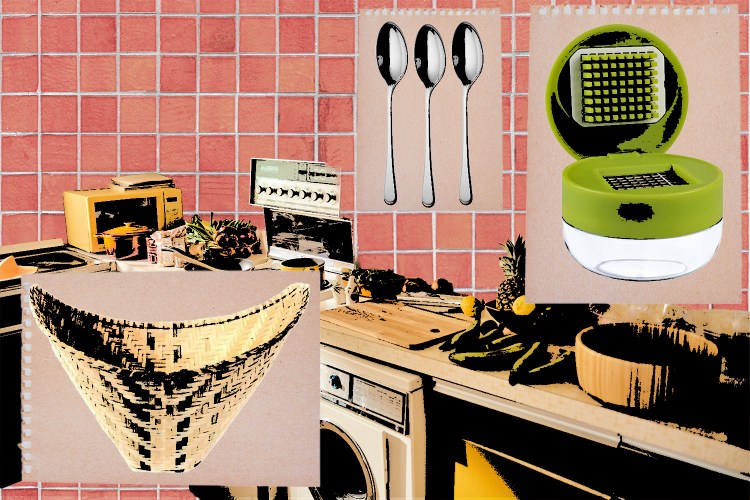 a bunch of kitchen gadgets in a collage