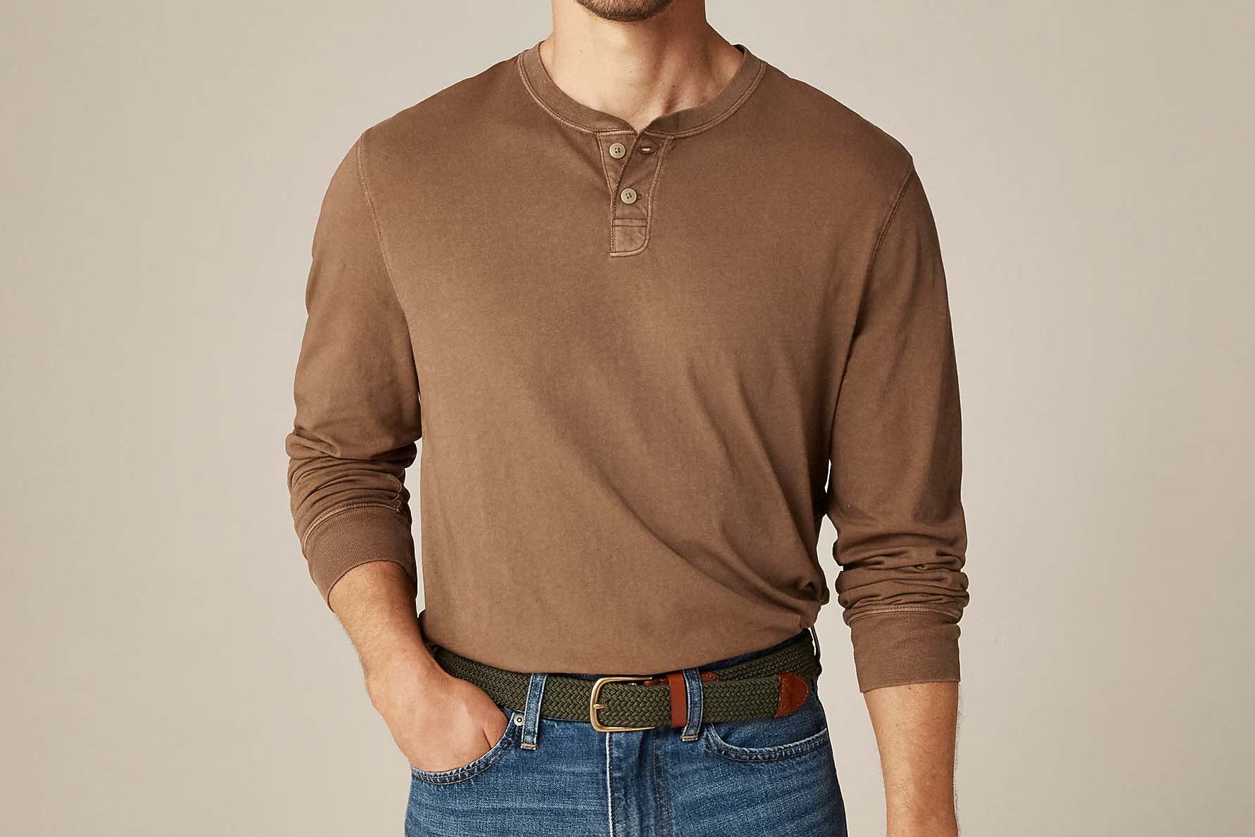 J.Crew Vintage Wash Cotton Henley