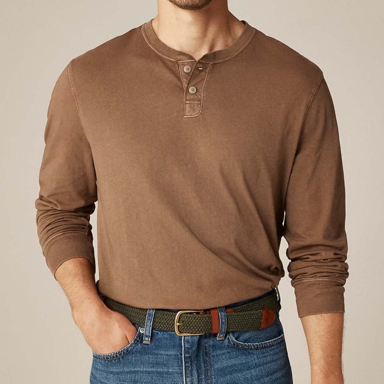 J.Crew Vintage Wash Cotton Henley
