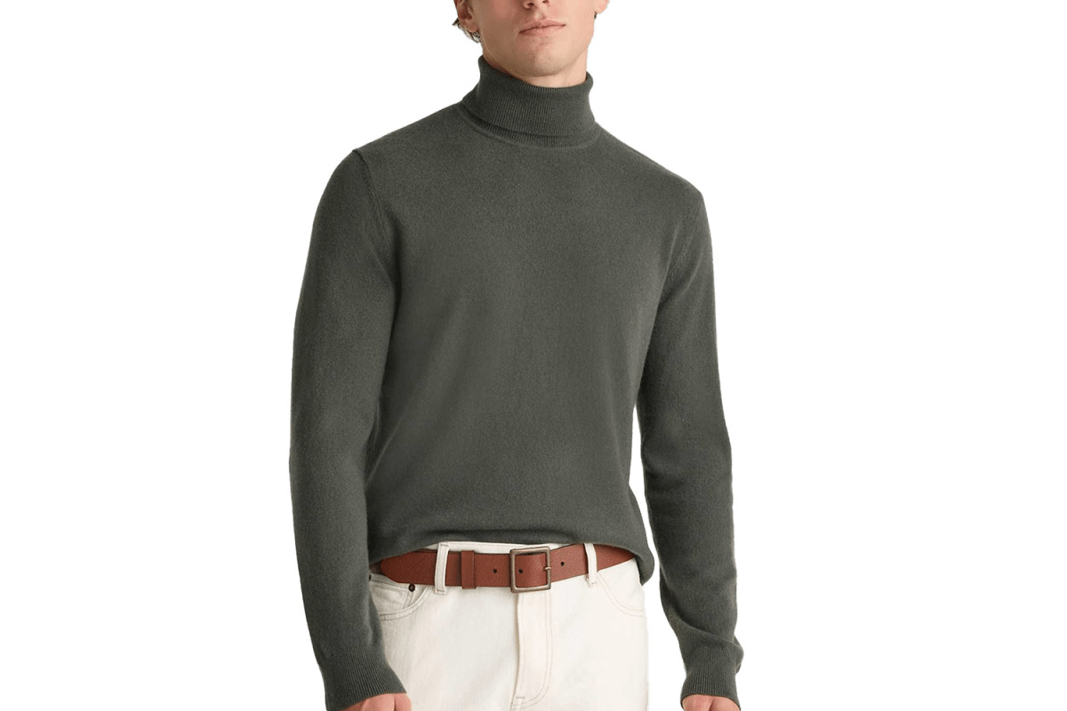 Quince Mongolian Cashmere Turtleneck Sweater